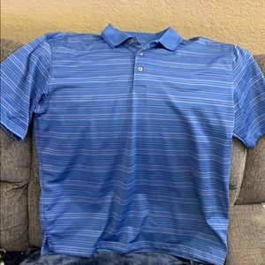 Blue striped PGA Tour golf shirt.XL